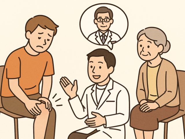 膝の痛みと地域での私たちの役割
