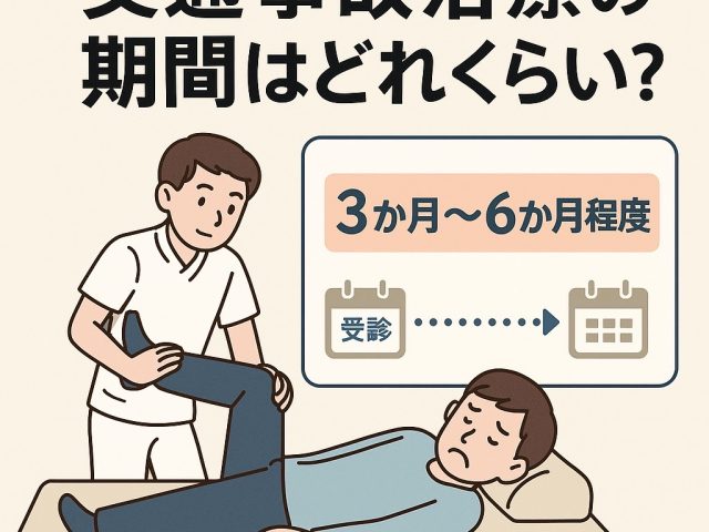 交通事故治療の期間はどれくらい？