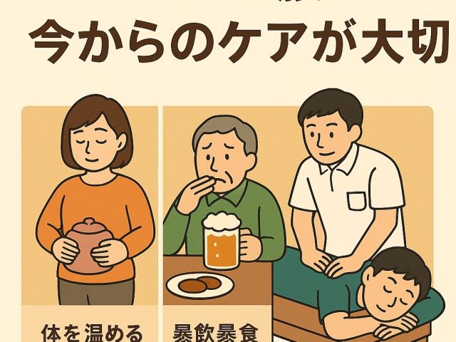 年末に多いぎっくり腰、今からのケアが大切