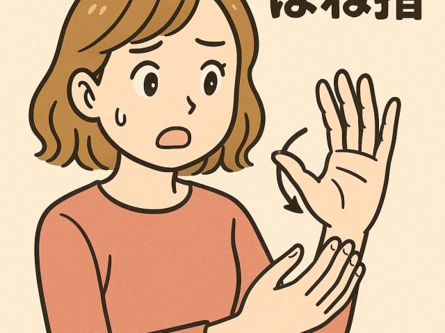 指の引っかかりや痛み…それ、バネ指かもしれません！