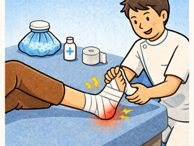 スポーツ中の足首捻挫は初期対応が重要|早期施術で回復を早めるポイント