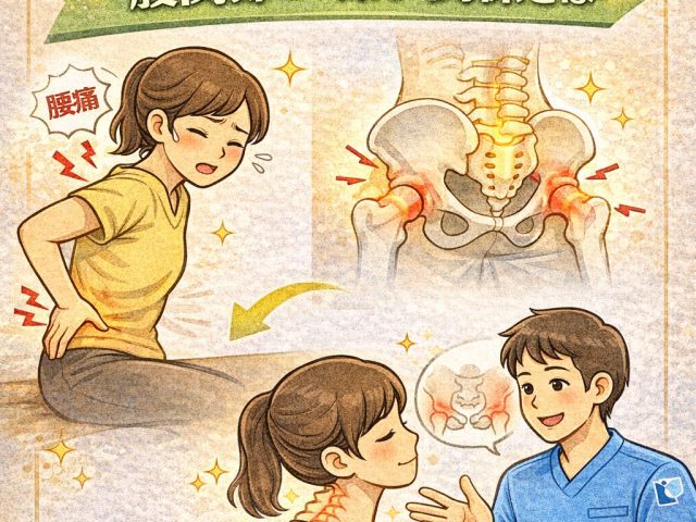 腰痛の原因は腰だけじゃない？股関節との関係は　