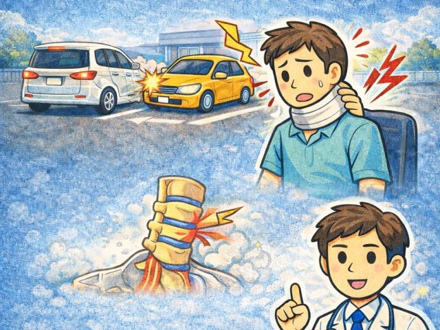 交通事故後のしびれ…頚椎ヘルニアの可能性は？