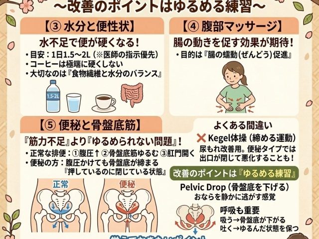 便秘アプローチの本質２〜ポイントはゆるめる練習〜